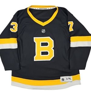 NHL Alternate Boston Bruins Bergeron #37 Hockey Jersey Youth Size L/XL Hockey